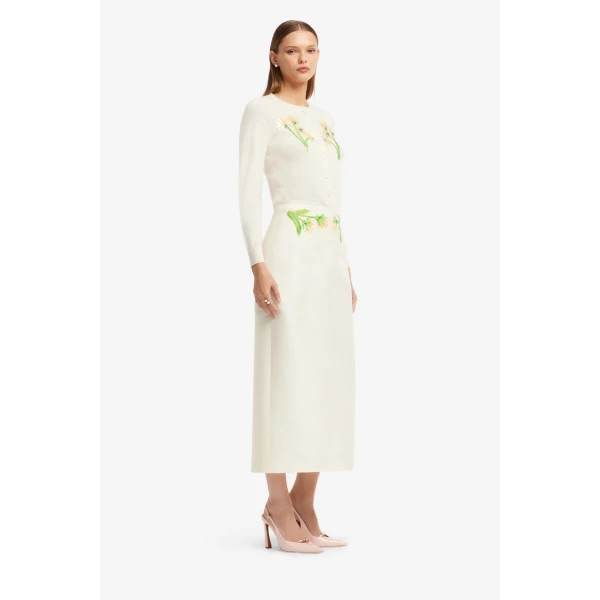 Leo Lin Claire Embellished Knit Cardigan  - Leo Lin Dress - Australian Luxury Fashion - Shop at Luxury Shoes 
