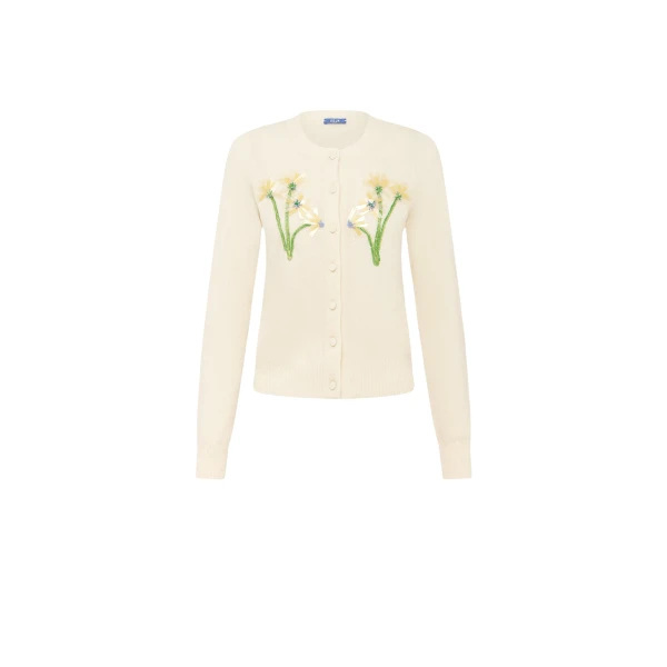 Leo Lin Claire Embellished Knit Cardigan  - Leo Lin Dress - Australian Luxury Fashion - Shop at Luxury Shoes 