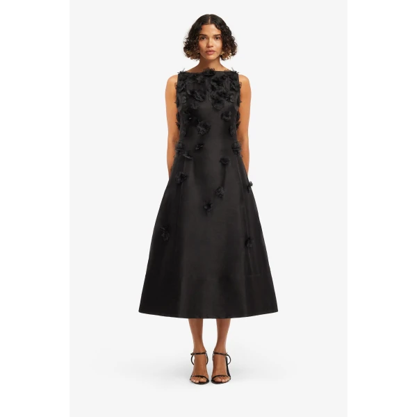 Leo Lin Cleo Petal Sleeveless Midi Dress  - Leo Lin Dress - Australian Luxury Fashion - Shop at Luxury Shoes 