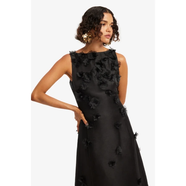 Leo Lin Cleo Petal Sleeveless Midi Dress  - Leo Lin Dress - Australian Luxury Fashion - Shop at Luxury Shoes 