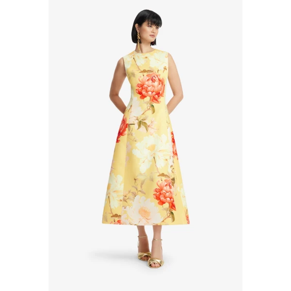 Leo Lin Cleo Sleeveless Midi Dress  - Leo Lin Dress - Australian Luxury Fashion - Shop at Luxury Shoes 