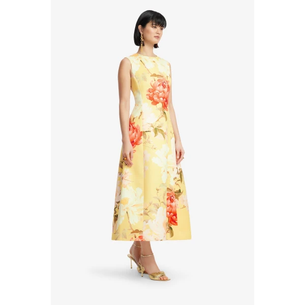 Leo Lin Cleo Sleeveless Midi Dress  - Leo Lin Dress - Australian Luxury Fashion - Shop at Luxury Shoes 