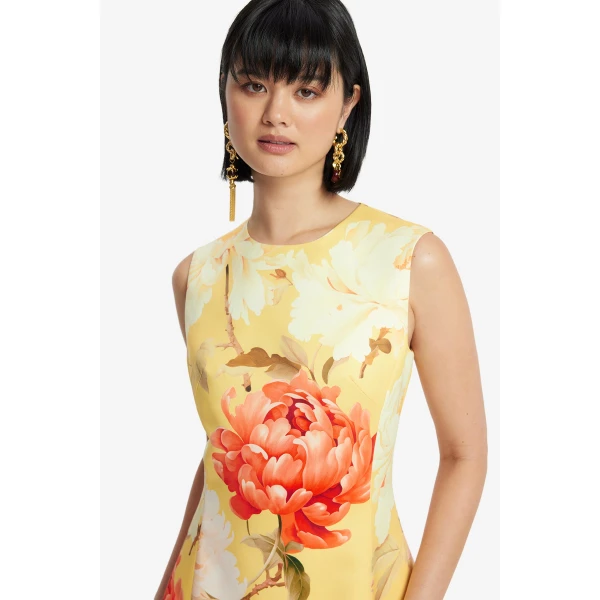 Leo Lin Cleo Sleeveless Midi Dress  - Leo Lin Dress - Australian Luxury Fashion - Shop at Luxury Shoes 