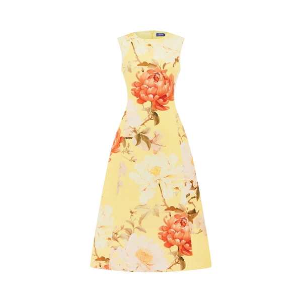 Leo Lin Cleo Sleeveless Midi Dress  - Leo Lin Dress - Australian Luxury Fashion - Shop at Luxury Shoes 