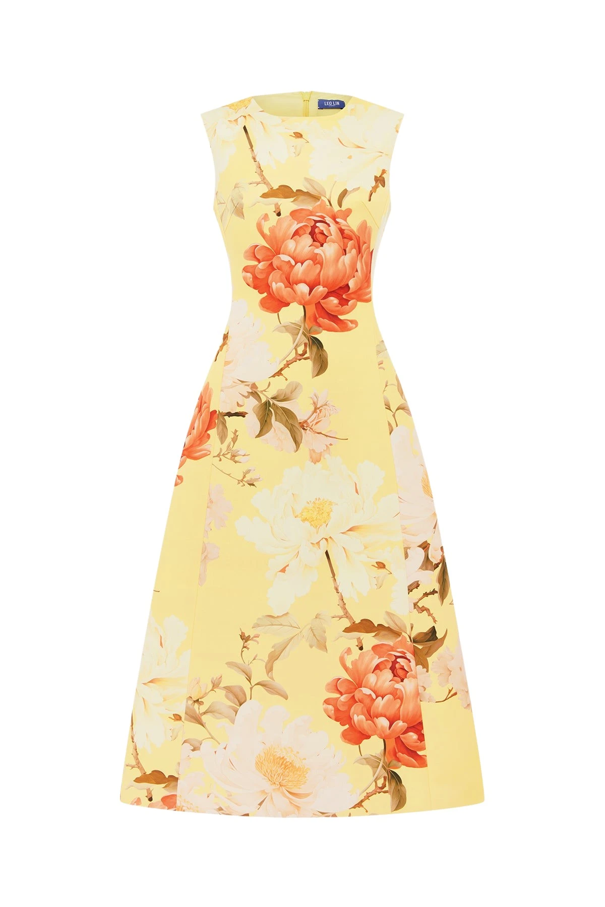 Leo-Lin-Cleo-Sleeveless-Midi-Dress84910_nobg Leo Lin Cleo Sleeveless Midi Dress - Leo Lin Dress - Australian Luxury Fashion - Shop at Luxury Shoes