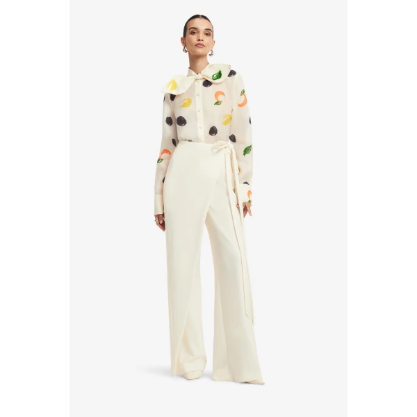 Leo Lin Cora Bow Blouse  - Leo Lin Dress - Australian Luxury Fashion - Shop at Luxury Shoes 