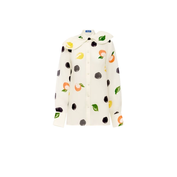 Leo Lin Cora Bow Blouse  - Leo Lin Dress - Australian Luxury Fashion - Shop at Luxury Shoes 
