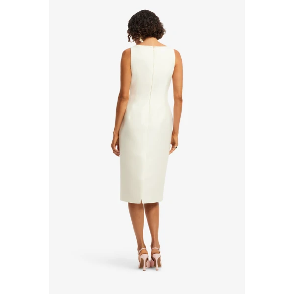 Leo Lin Eleanor Embellished Wool Midi Dress  - Leo Lin Dress - Australian Luxury Fashion - Shop at Luxury Shoes 