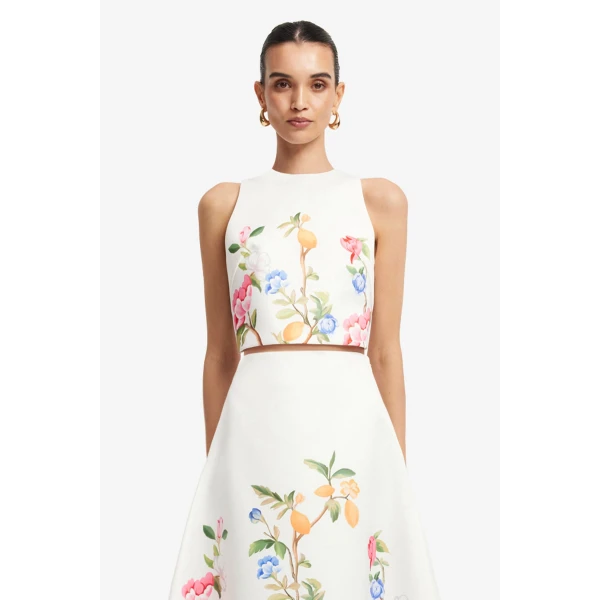 Leo Lin Ella Bow Backless Top  - Leo Lin Dress - Australian Luxury Fashion - Shop at Luxury Shoes 