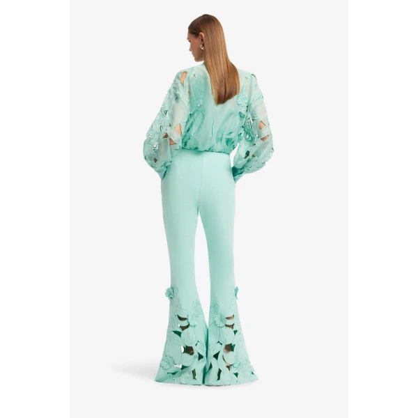 Leo Lin Elle Appliqué Blouse  - Leo Lin Dress - Australian Luxury Fashion - Shop at Luxury Shoes 