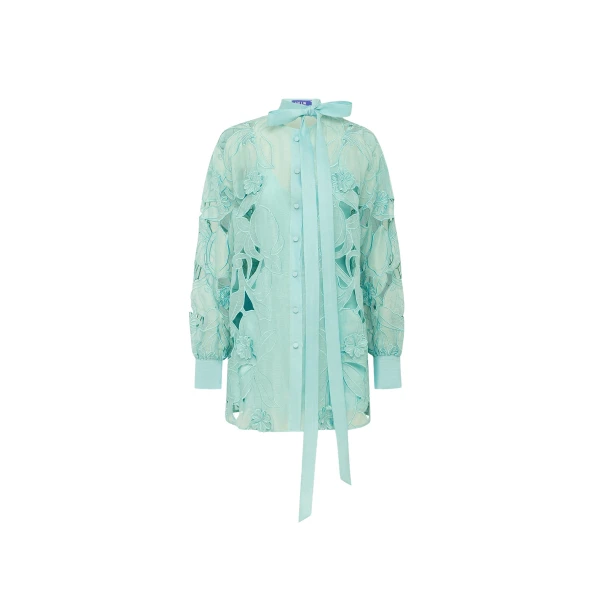 Leo Lin Elle Appliqué Blouse  - Leo Lin Dress - Australian Luxury Fashion - Shop at Luxury Shoes 