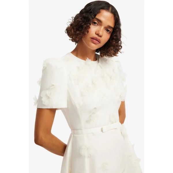 Leo Lin Elyse Petal Short Sleeve Mini Dress  - Leo Lin Dress - Australian Luxury Fashion - Shop at Luxury Shoes 