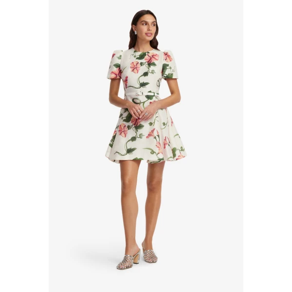 Leo Lin Elyse Short Sleeve Mini Dress  - Leo Lin Dress - Australian Luxury Fashion - Shop at Luxury Shoes 
