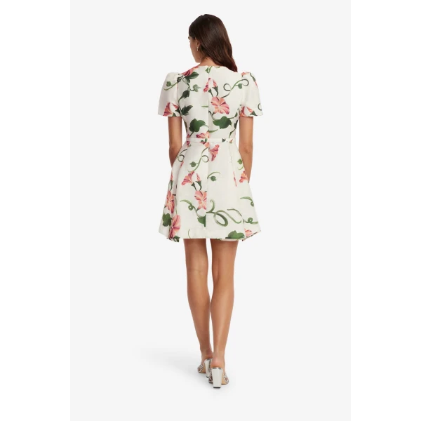 Leo Lin Elyse Short Sleeve Mini Dress  - Leo Lin Dress - Australian Luxury Fashion - Shop at Luxury Shoes 