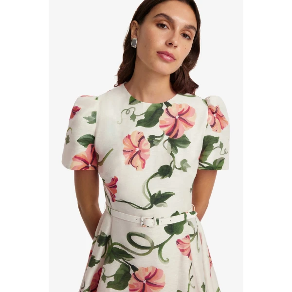Leo Lin Elyse Short Sleeve Mini Dress  - Leo Lin Dress - Australian Luxury Fashion - Shop at Luxury Shoes 