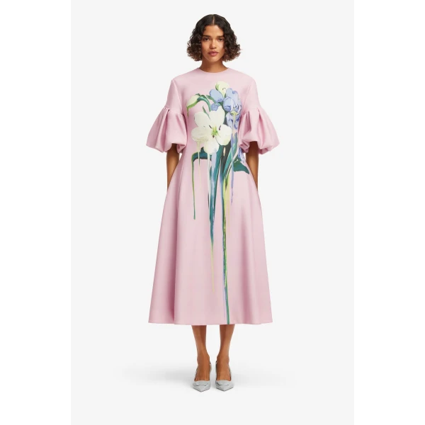 Leo Lin Everly Midi Dress  - Leo Lin Dress - Australian Luxury Fashion - Shop at Luxury Shoes 