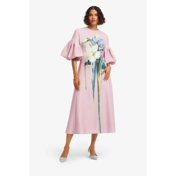 Leo Lin Everly Midi Dress  - Leo Lin Dress - Australian Luxury Fashion - Shop at Luxury Shoes 