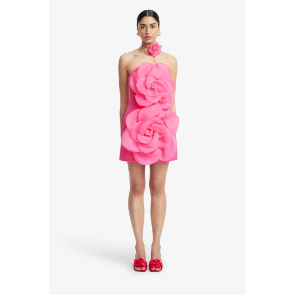 Leo Lin Floret Mini Dress  - Leo Lin Dress - Australian Luxury Fashion - Shop at Luxury Shoes 