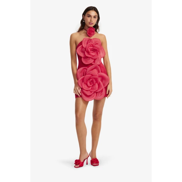Leo Lin Floret Mini Dress  - Leo Lin Dress - Australian Luxury Fashion - Shop at Luxury Shoes 