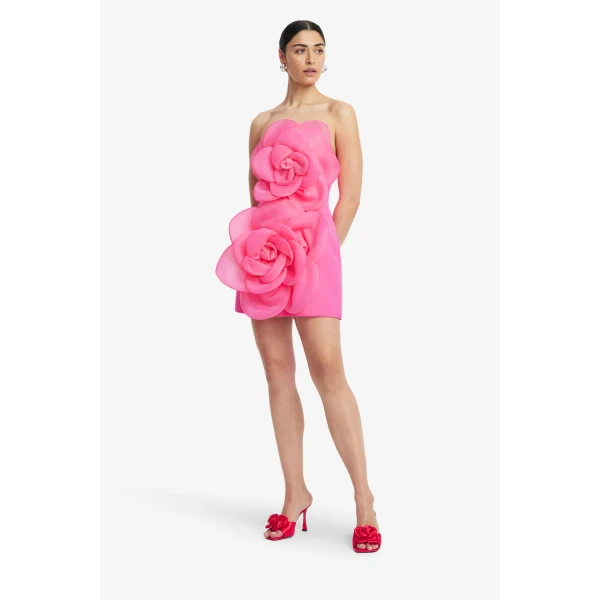 Leo Lin Floret Mini Dress  - Leo Lin Dress - Australian Luxury Fashion - Shop at Luxury Shoes 