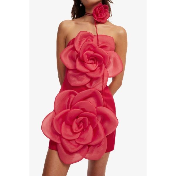 Leo Lin Floret Mini Dress  - Leo Lin Dress - Australian Luxury Fashion - Shop at Luxury Shoes 