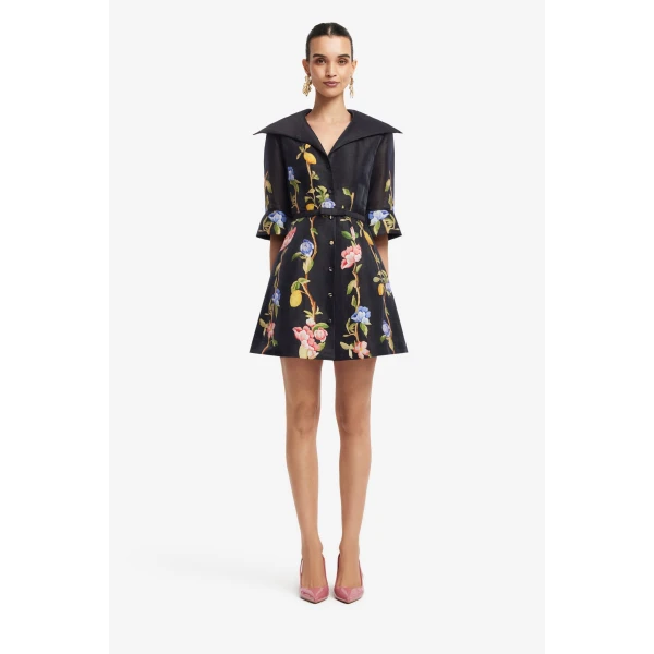 Leo Lin Genevieve Sleeve Mini Dress  - Leo Lin Dress - Australian Luxury Fashion - Shop at Luxury Shoes 