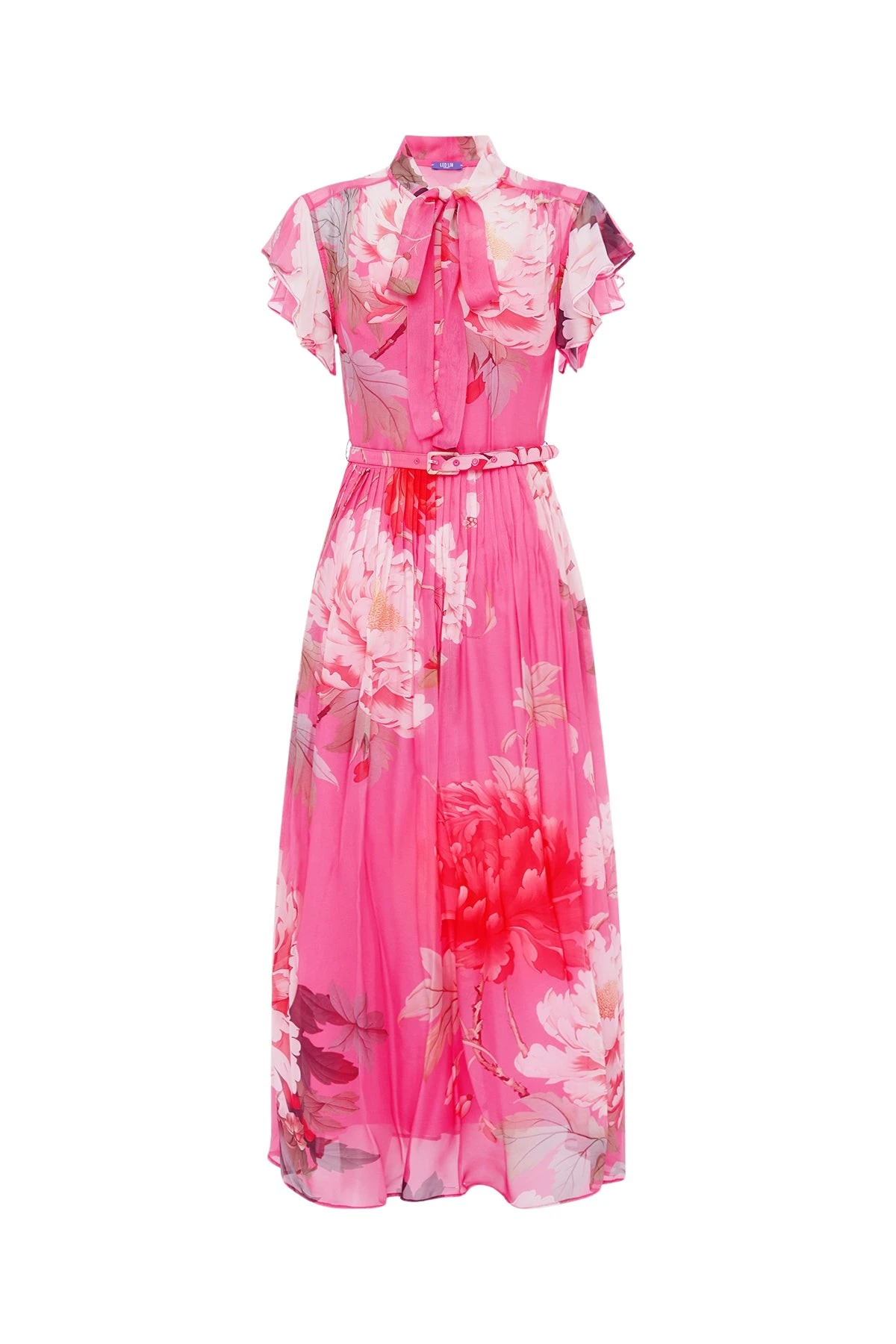 Leo-Lin-Grace-Flutter-Sleeve-Midi-Dress64385_nobg Leo Lin Grace Flutter Sleeve Midi Dress - Leo Lin Dress - Australian Luxury Fashion - Shop at Luxury Shoes