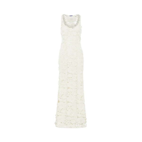 Leo Lin Helena Embellished Lace Maxi Dress  - Leo Lin Dress - Australian Luxury Fashion - Shop at Luxury Shoes 