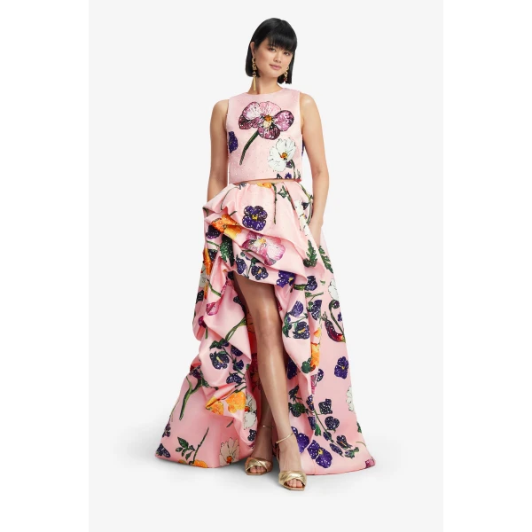 Leo Lin Iris Embellished Top  - Leo Lin Dress - Australian Luxury Fashion - Shop at Luxury Shoes 