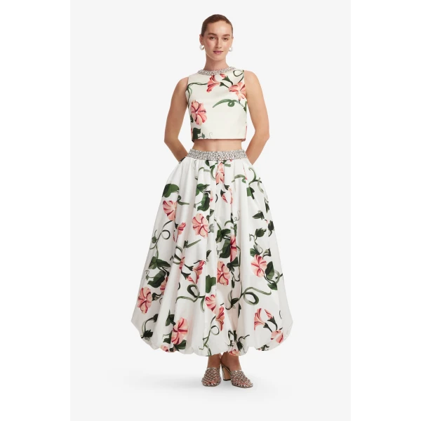 Leo Lin Iris Embellished Top  - Leo Lin Dress - Australian Luxury Fashion - Shop at Luxury Shoes 