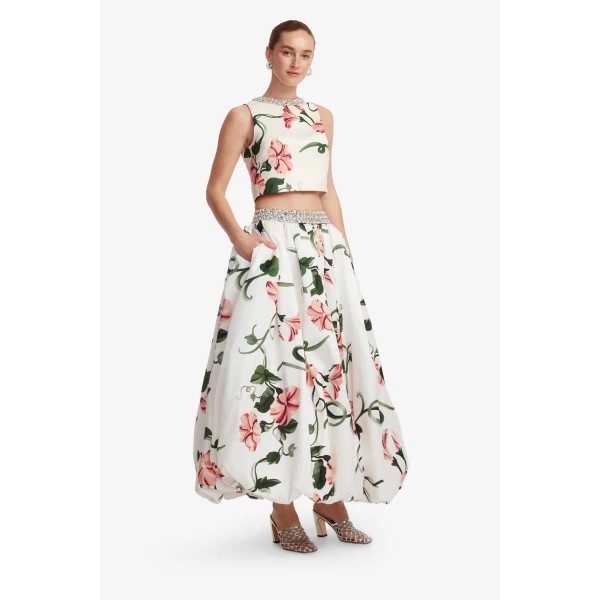 Leo Lin Iris Embellished Top  - Leo Lin Dress - Australian Luxury Fashion - Shop at Luxury Shoes 