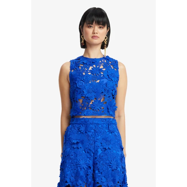 Leo Lin Iris Lace Top  - Leo Lin Dress - Australian Luxury Fashion - Shop at Luxury Shoes 