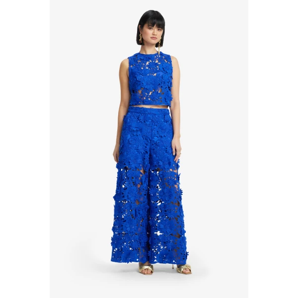 Leo Lin Iris Lace Top  - Leo Lin Dress - Australian Luxury Fashion - Shop at Luxury Shoes 
