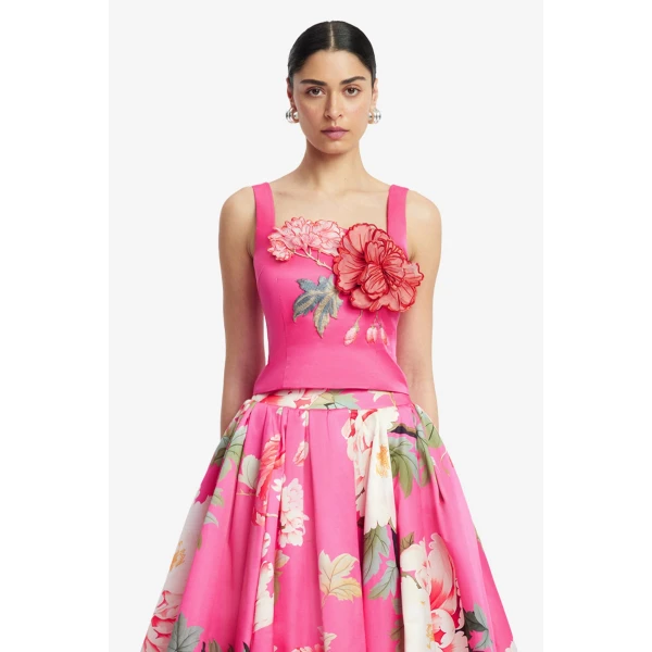 Leo Lin Isadora Appliqué Top  - Leo Lin Dress - Australian Luxury Fashion - Shop at Luxury Shoes 
