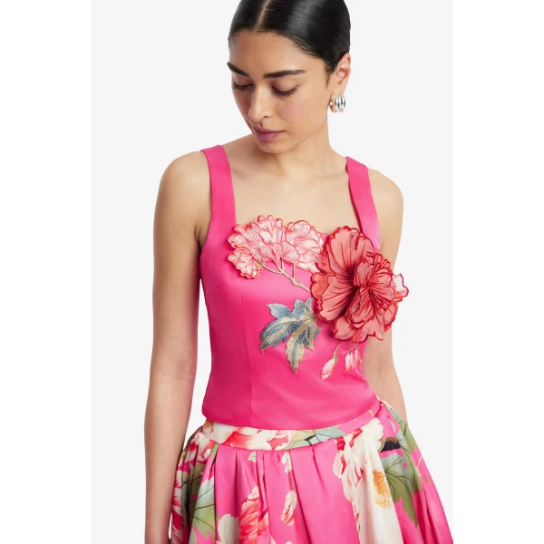 Leo Lin Isadora Appliqué Top  - Leo Lin Dress - Australian Luxury Fashion - Shop at Luxury Shoes 