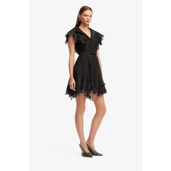 Leo Lin Isla Appliqué Mini Dress  - Leo Lin Dress - Australian Luxury Fashion - Shop at Luxury Shoes 