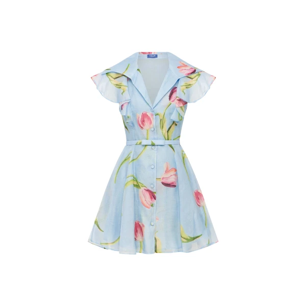 Leo Lin Isla Mini Dress  - Leo Lin Dress - Australian Luxury Fashion - Shop at Luxury Shoes 
