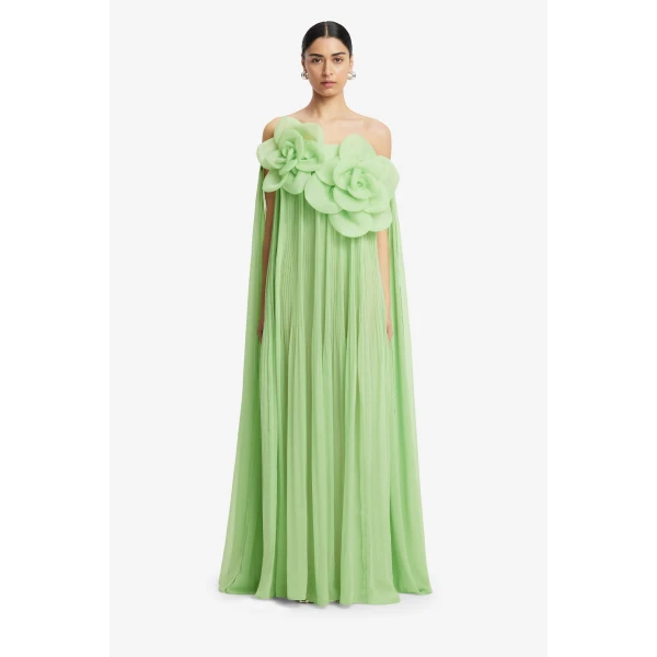 Leo Lin Jaclyn Draped Floor Length Dress  - Leo Lin Dress - Australian Luxury Fashion - Shop at Luxury Shoes 
