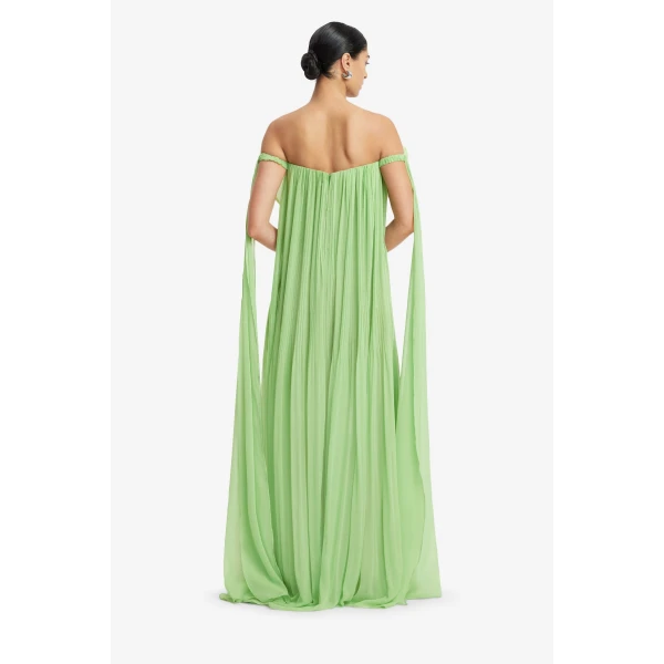 Leo Lin Jaclyn Draped Floor Length Dress  - Leo Lin Dress - Australian Luxury Fashion - Shop at Luxury Shoes 