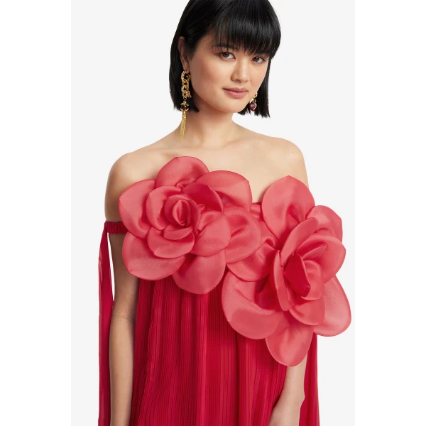 Leo Lin Jaclyn Draped Floor Length Dress  - Leo Lin Dress - Australian Luxury Fashion - Shop at Luxury Shoes 
