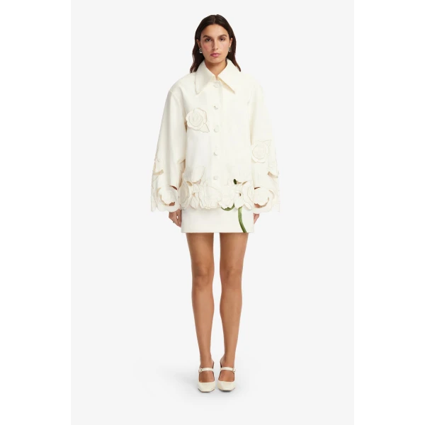 Leo Lin Jayna Appliqué Jacket  - Leo Lin Dress - Australian Luxury Fashion - Shop at Luxury Shoes 