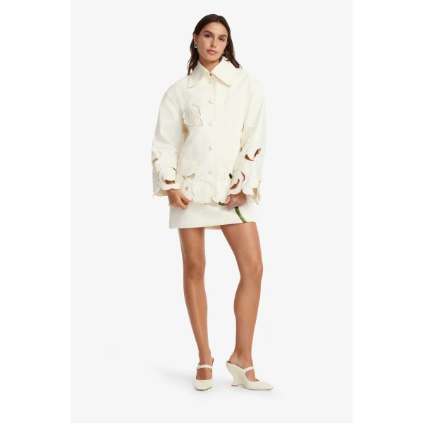 Leo Lin Jayna Appliqué Jacket  - Leo Lin Dress - Australian Luxury Fashion - Shop at Luxury Shoes 