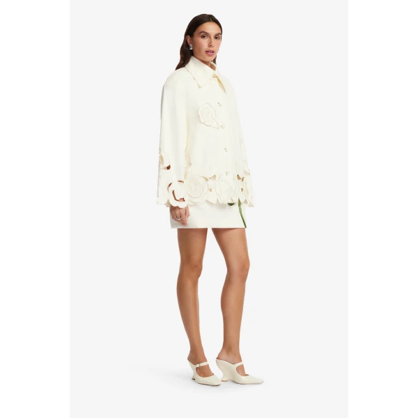 Leo Lin Jayna Appliqué Jacket  - Leo Lin Dress - Australian Luxury Fashion - Shop at Luxury Shoes 