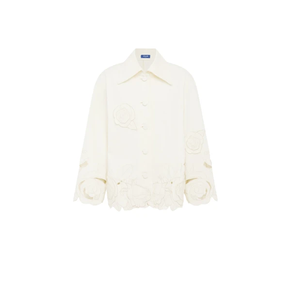Leo Lin Jayna Appliqué Jacket  - Leo Lin Dress - Australian Luxury Fashion - Shop at Luxury Shoes 