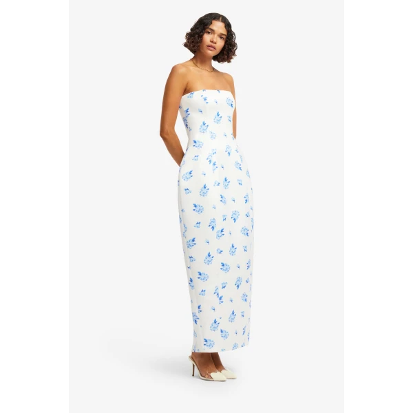 Leo Lin Jessica Cocoon Bustier Maxi Dress  - Leo Lin Dress - Australian Luxury Fashion - Shop at Luxury Shoes 