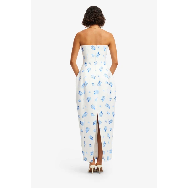 Leo Lin Jessica Cocoon Bustier Maxi Dress  - Leo Lin Dress - Australian Luxury Fashion - Shop at Luxury Shoes 