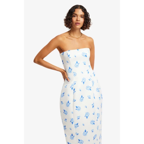 Leo Lin Jessica Cocoon Bustier Maxi Dress  - Leo Lin Dress - Australian Luxury Fashion - Shop at Luxury Shoes 