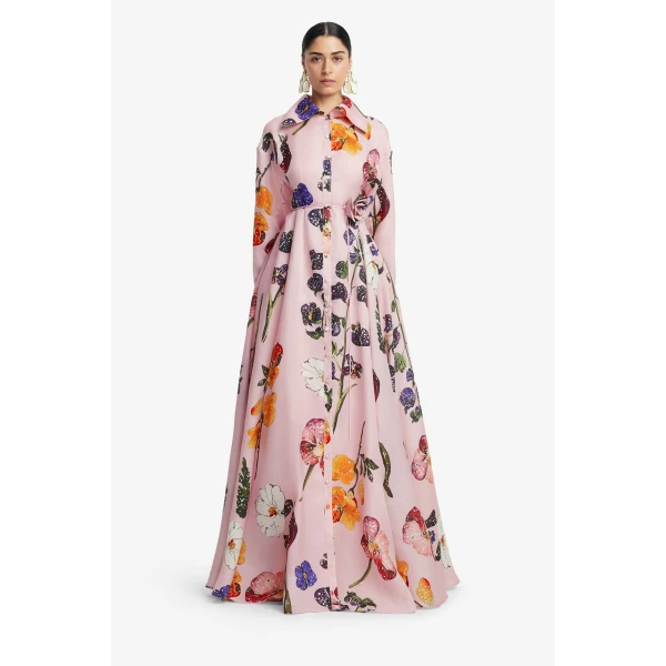 Leo Lin Josephine Silk Gown  - Leo Lin Dress - Australian Luxury Fashion - Shop at Luxury Shoes 