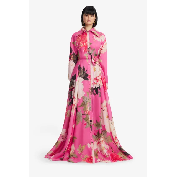 Leo Lin Josephine Silk Gown  - Leo Lin Dress - Australian Luxury Fashion - Shop at Luxury Shoes 