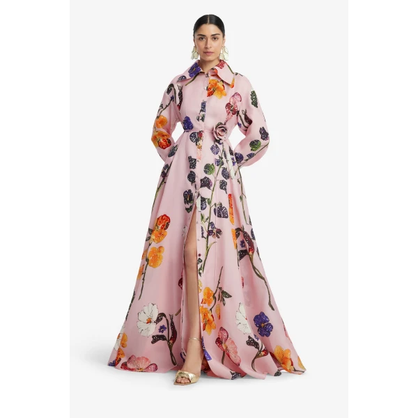 Leo Lin Josephine Silk Gown  - Leo Lin Dress - Australian Luxury Fashion - Shop at Luxury Shoes 